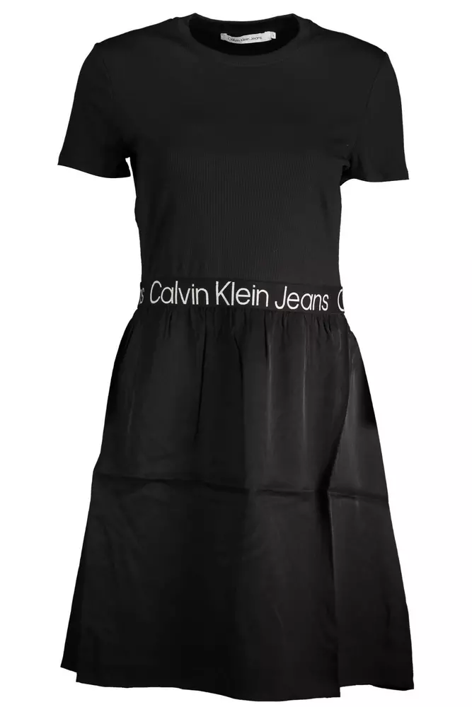 

Черное женское платье из полиэстера Calvin Klein