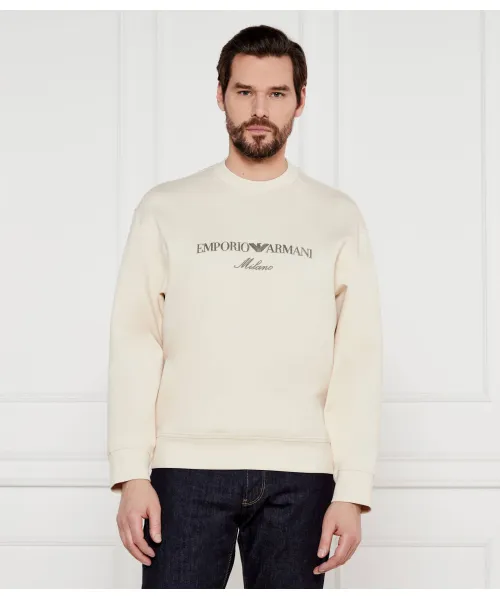 

Толстовка Regular fit Emporio Armani, бежевый