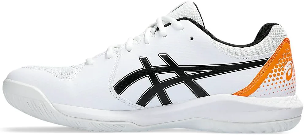 Мужские кроссовки ASICS Gel-Dedicate 8 для пинг-понга, белый/оранжевый — фото 4