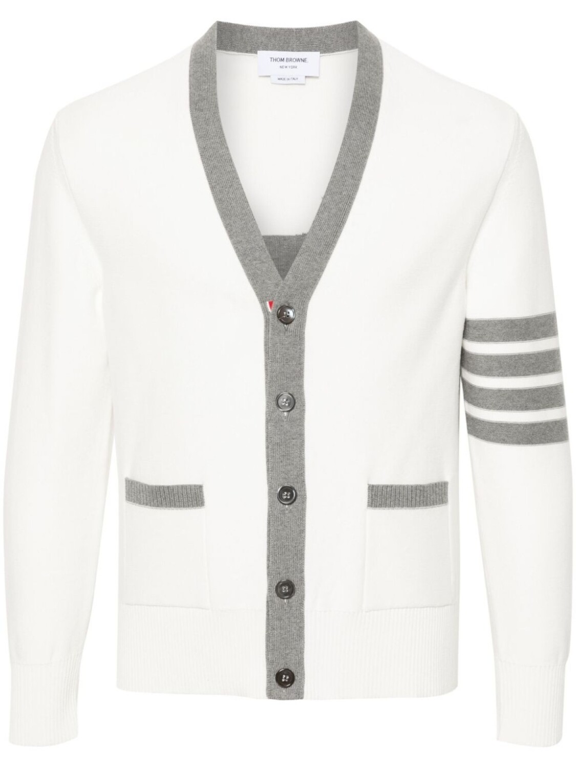 

Thom Browne кардиган с V-образным вырезом, белый