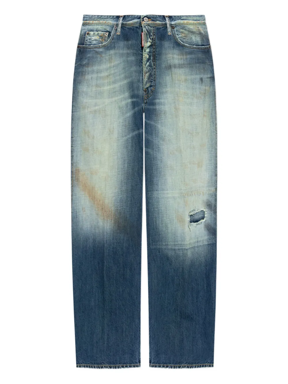 

Джинсы с эффектом потертости DSQUARED2, синий
