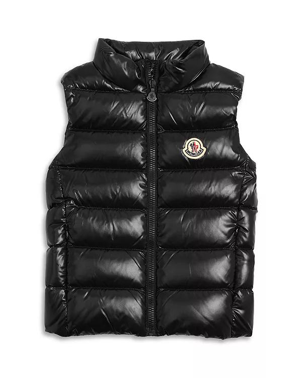 

Пуховый жилет из фанеры для девочек - для детей постарше Moncler, черный