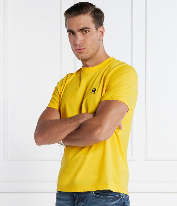 Футболка монограмма imd tee Regular fit Tommy Hilfiger, желтый — фото 3