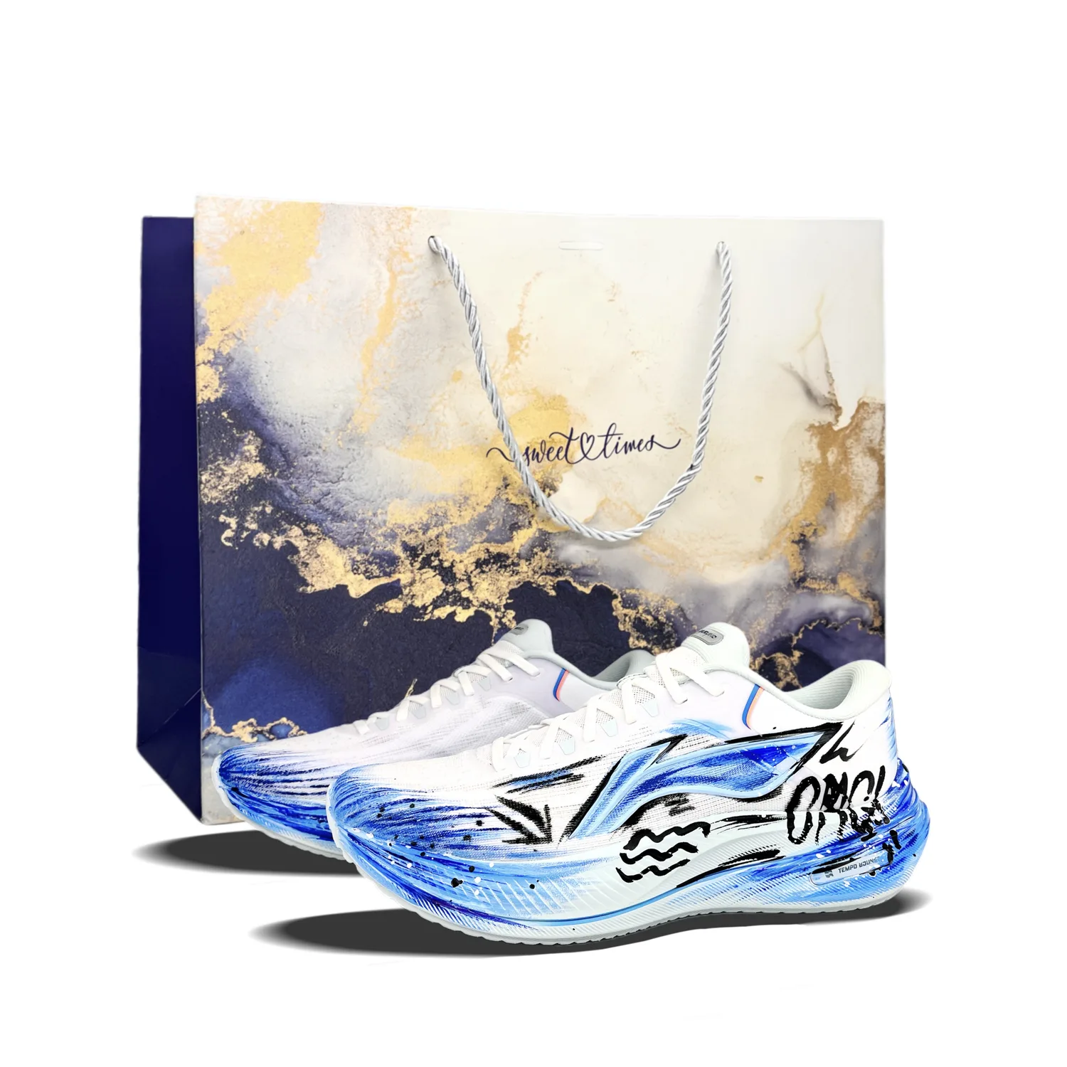 Li-Ning Yueying 5 Cushioning Slip Resistant Abrasion Resistant низкие кроссовки для повседневных тренировок и длительного бега, wave
