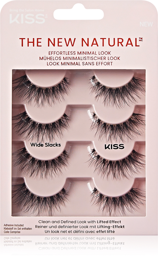 

Новые натуральные и легкие накладные ресницы с минимальным эффектом Kiss, wide slacks 8 шт