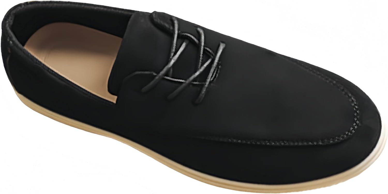 

Модные мужские кроссовки большого размера с низким верхом - мягкая и удобная внутренняя часть, легкие, противоскользящие и долговечные. Идеально подходят для прогулок и официального ношения Clolinde, черный