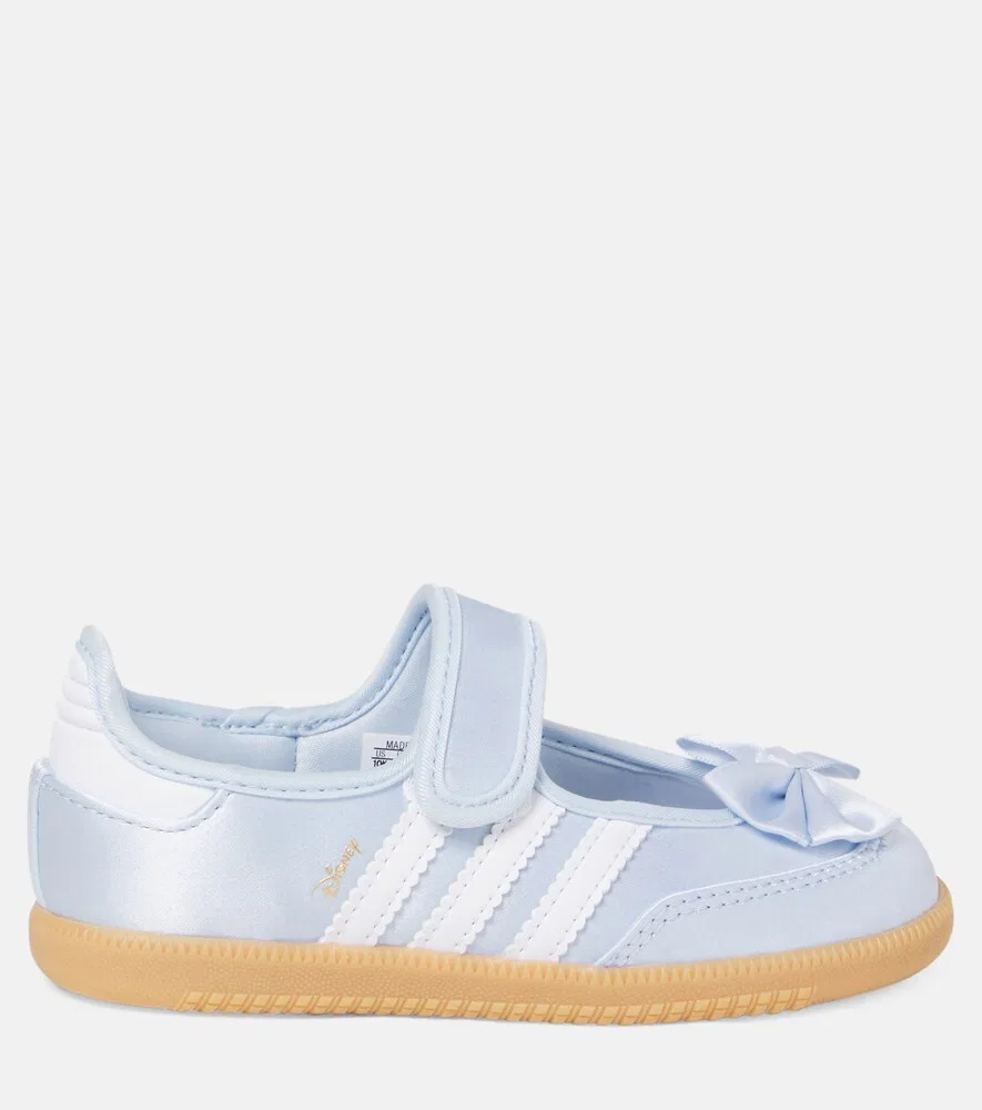 Атласные балетки Мэри Джейн от Disney Samba Adidas Originals Kids, синий — фото 3