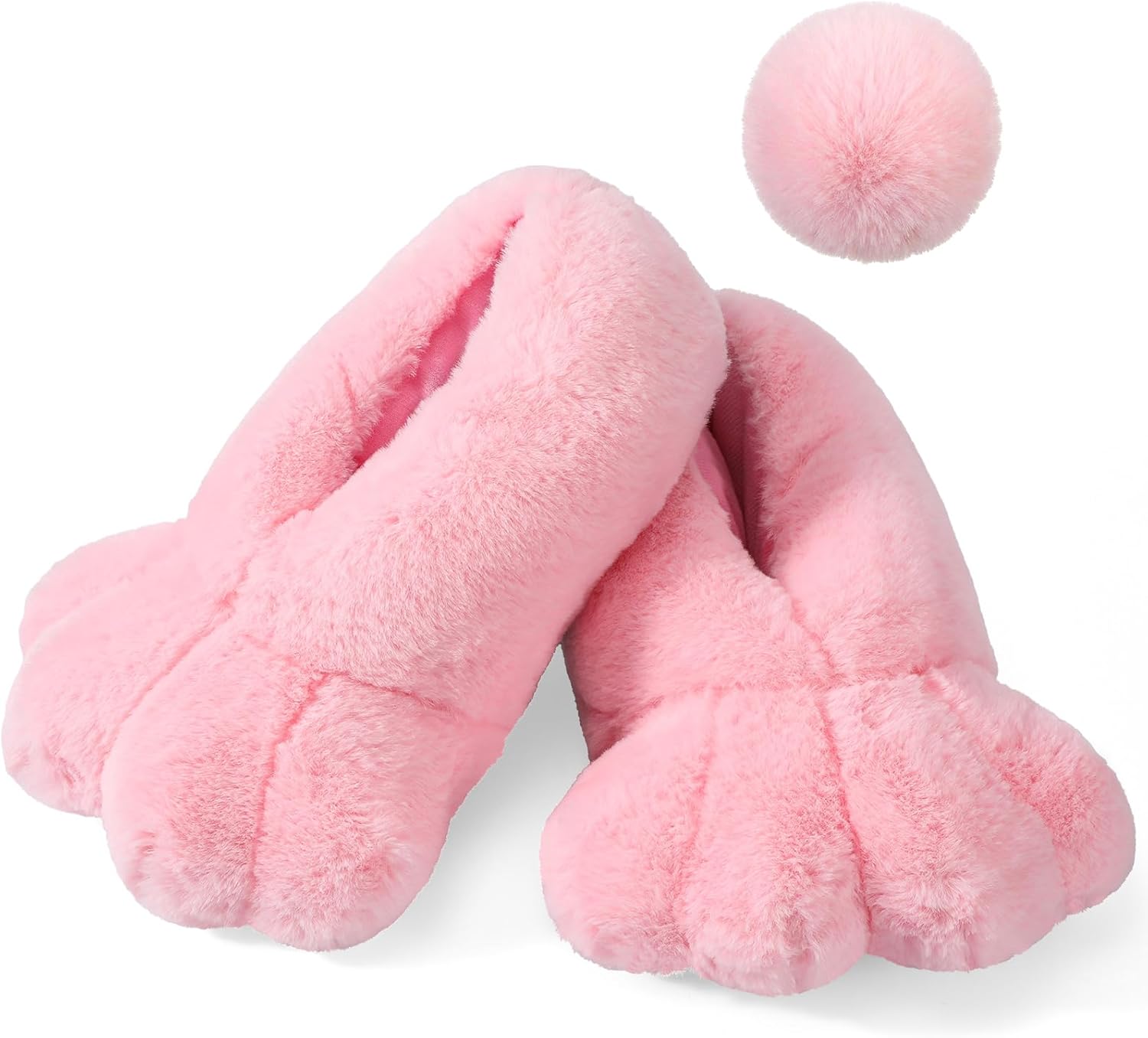 

Взрослые зайчики Leitee на Пасху: туфли с кроличьими лапками и хвостом, тапочки для женщин и мужчин, аксессуары для костюмов и косплея, розовый