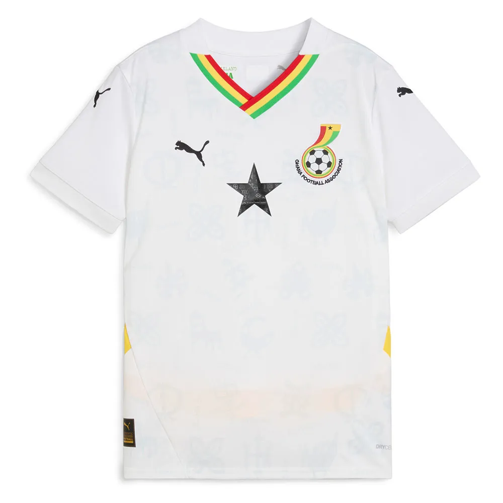 

Футболка с коротким рукавом Puma GFA Ghana Replica 2025 home junior, белый