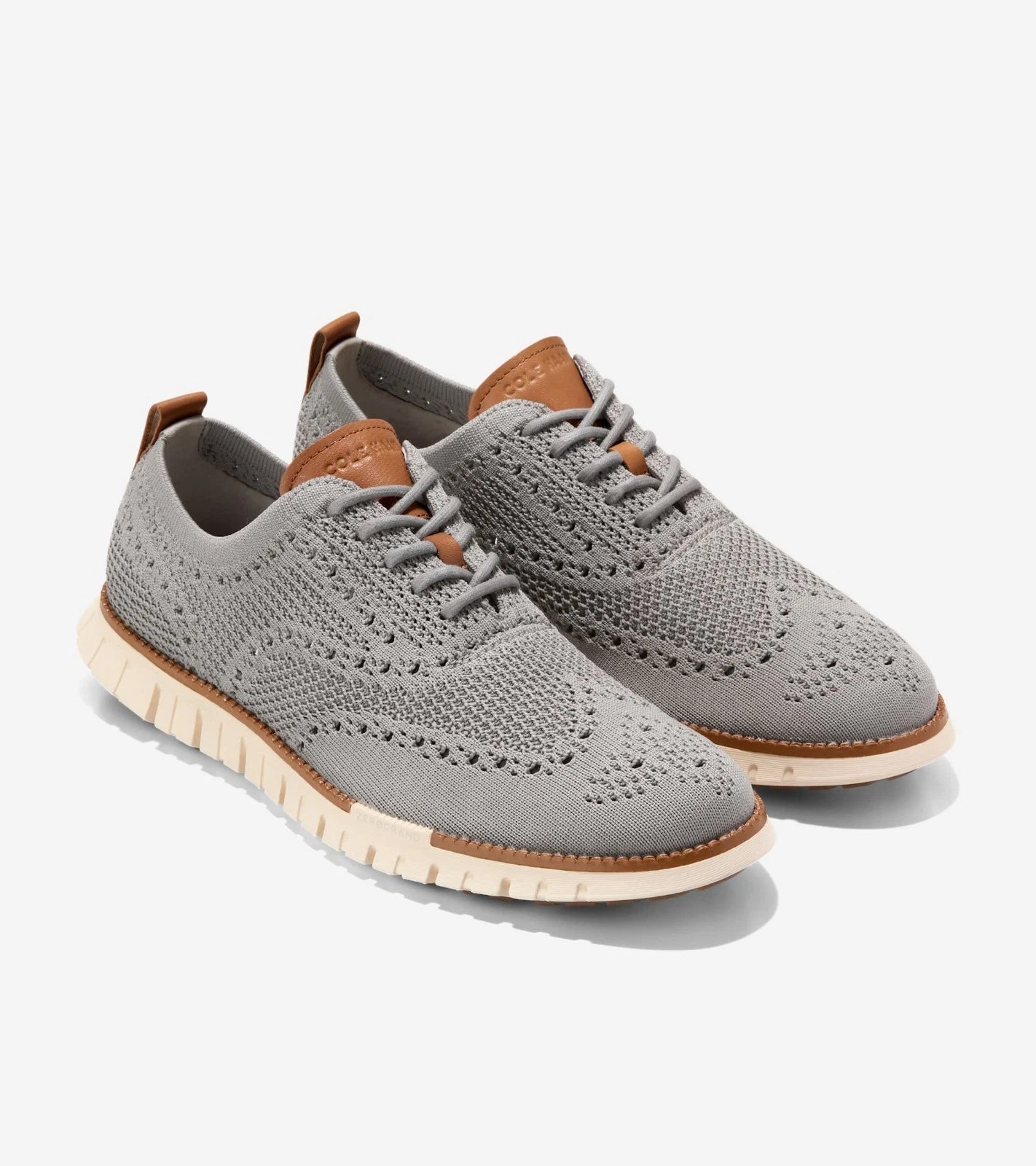 

Оксфорды Cole Haan ZERÃ˜GRAND Remastered Stitchlite Men's Gray Wingtip Oxfords GAL1324 Cole Haan, серый