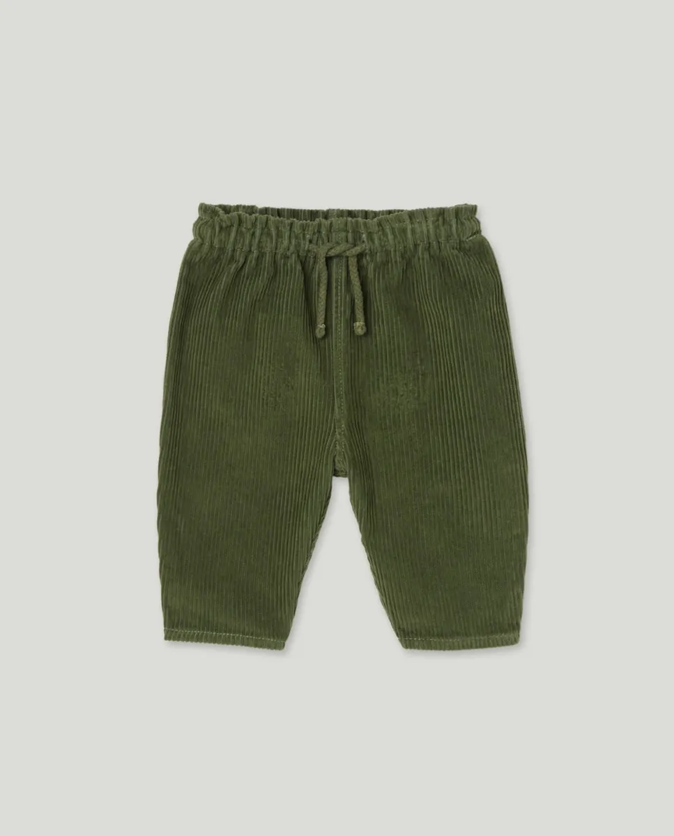 

Брюки из микровельвета с принтом для маленькой девочки Baby El Corte Inglés, светло-зеленый