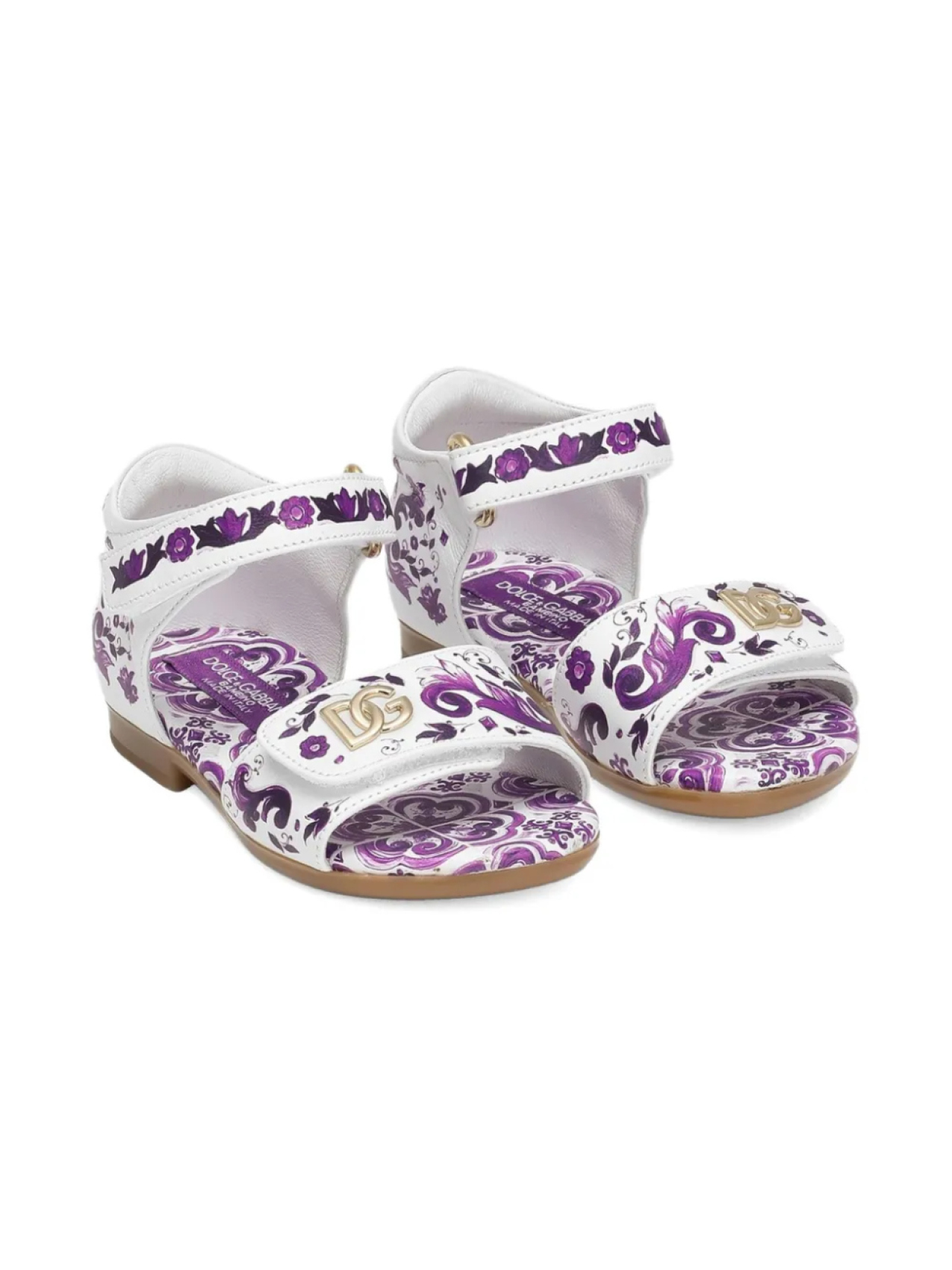 

Dolce & Gabbana Kids сандалии с логотипом, белый