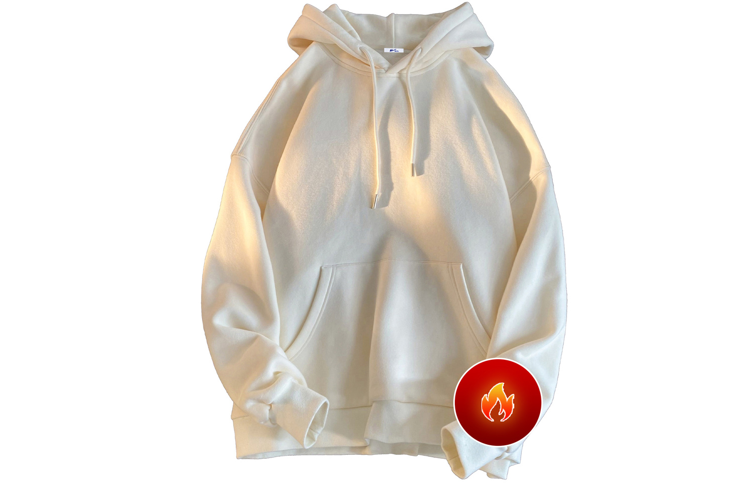 

Худи Huichao Riding The Wind Collection Unisex WARRIOR, Pure Apricot Fleece-Lined