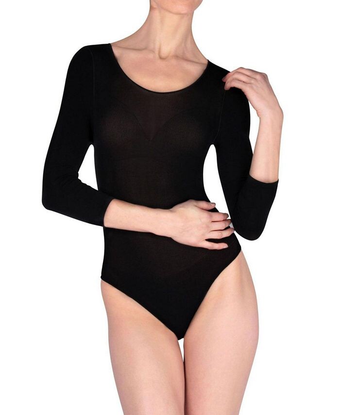 

Женский непрозрачный боди плотностью 90 ден Natori, черный