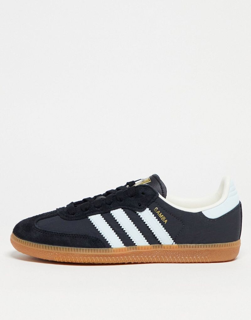 

Темно-серые и синие кроссовки adidas Samba, Синий, Темно-серые и синие кроссовки adidas Samba