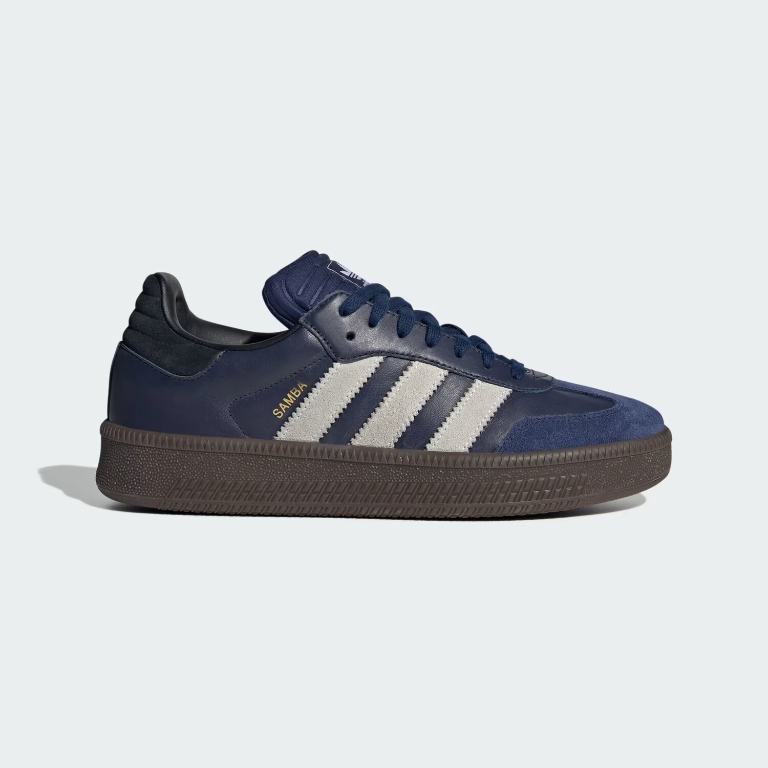 

Кроссовки Самба XLG Adidas, цвет Dark Blue/Cloud White/Gum