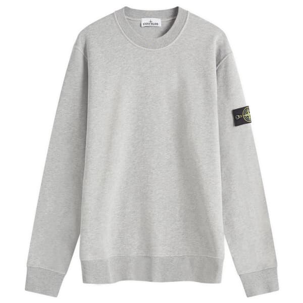 

Толстовка Crew, окрашенная в готовом виде Stone Island, серый