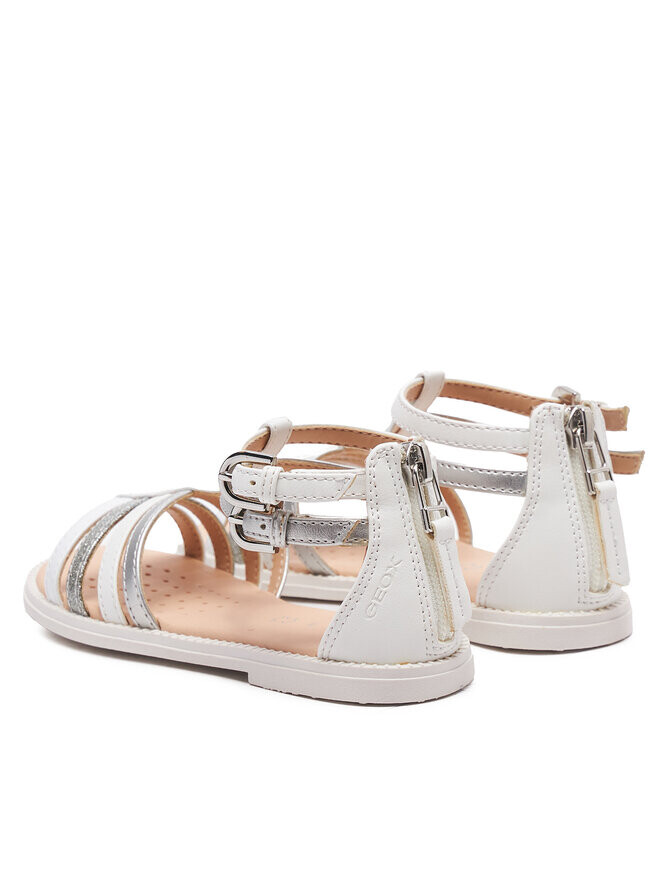 Сандалии J Sandal Karly Girl J7235D 054AJ C1Z1N S Geox, серебряный/белый — фото 3