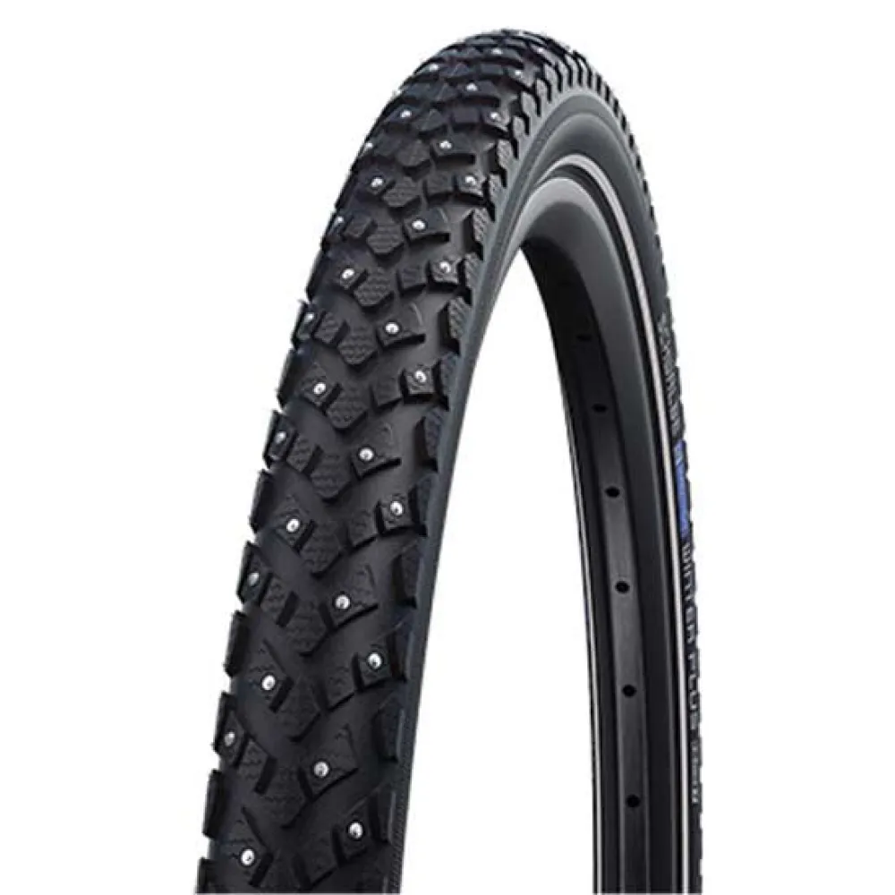 

Городская шина Schwalbe Marathon Winter Plus With Spikes 26В'' x 2.15 rigid, серебряный