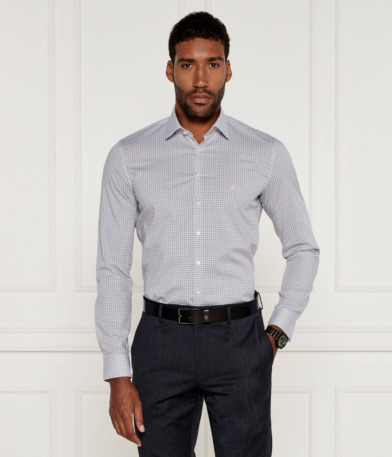 

Рубашка Calvin Klein Slim Fit, синий