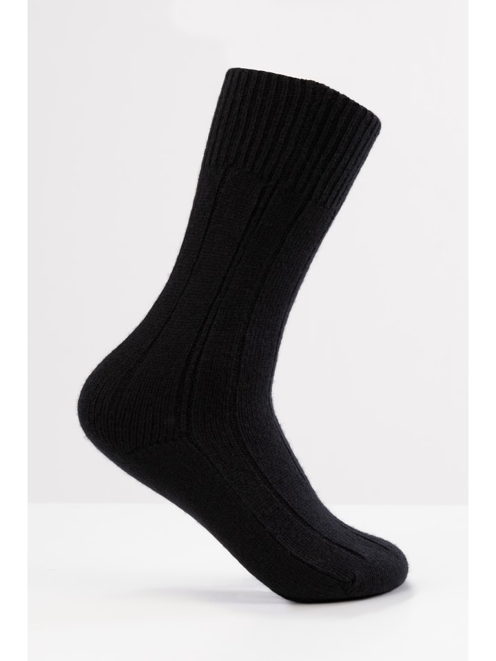 

CASH-MERE.CH Уютные носки черного цвета