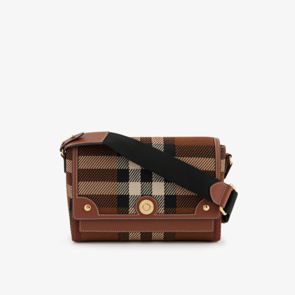 

Плетеная сумка через плечо в клетку Burberry, коричневый