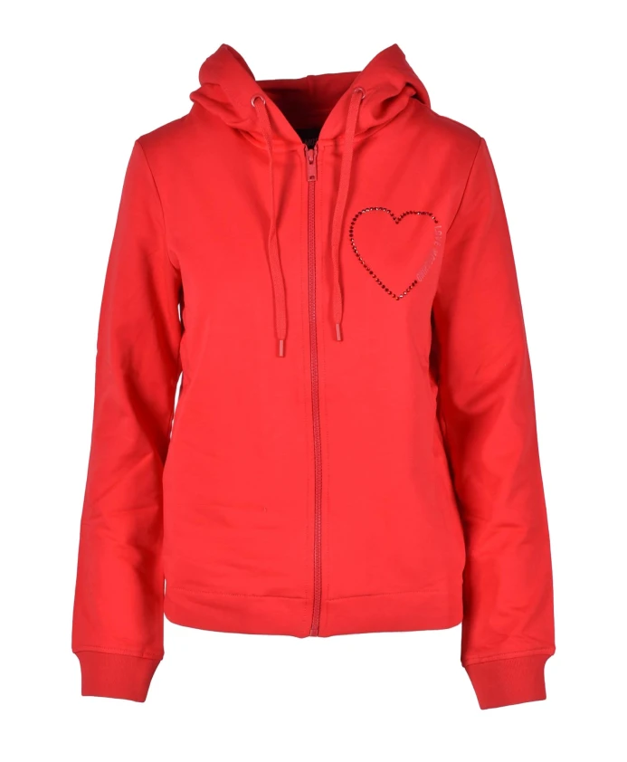 

Свитер из хлопка и эластана Love Moschino, красный