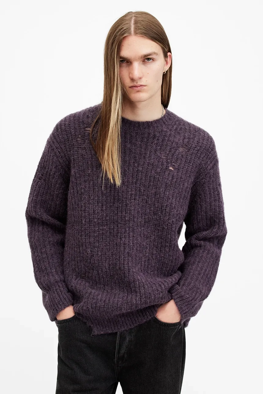 

Шерстяной свитер SLANE AllSaints, фиолетовый