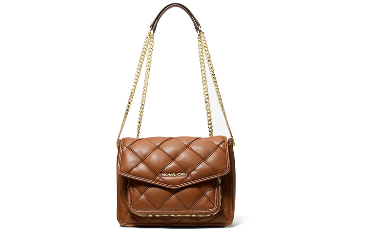 

MICHAEL KORS Сумка Regina из искусственной кожи, через плечо, большого размера, женская, карамельно-коричневого цвета