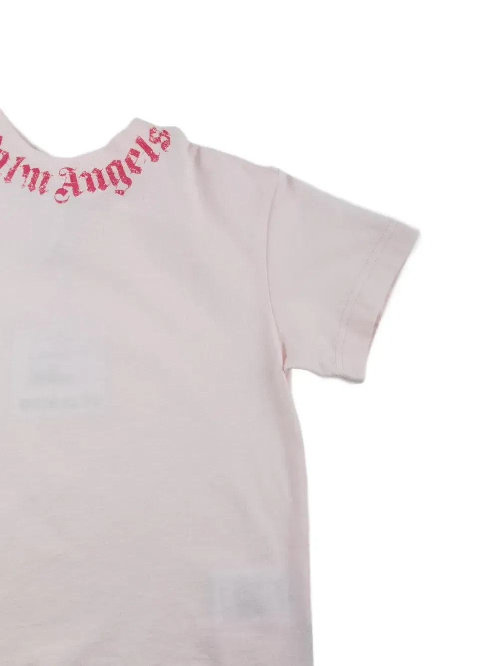 Футболка с логотипом на воротнике Palm Angels Kids, розовый — фото 3