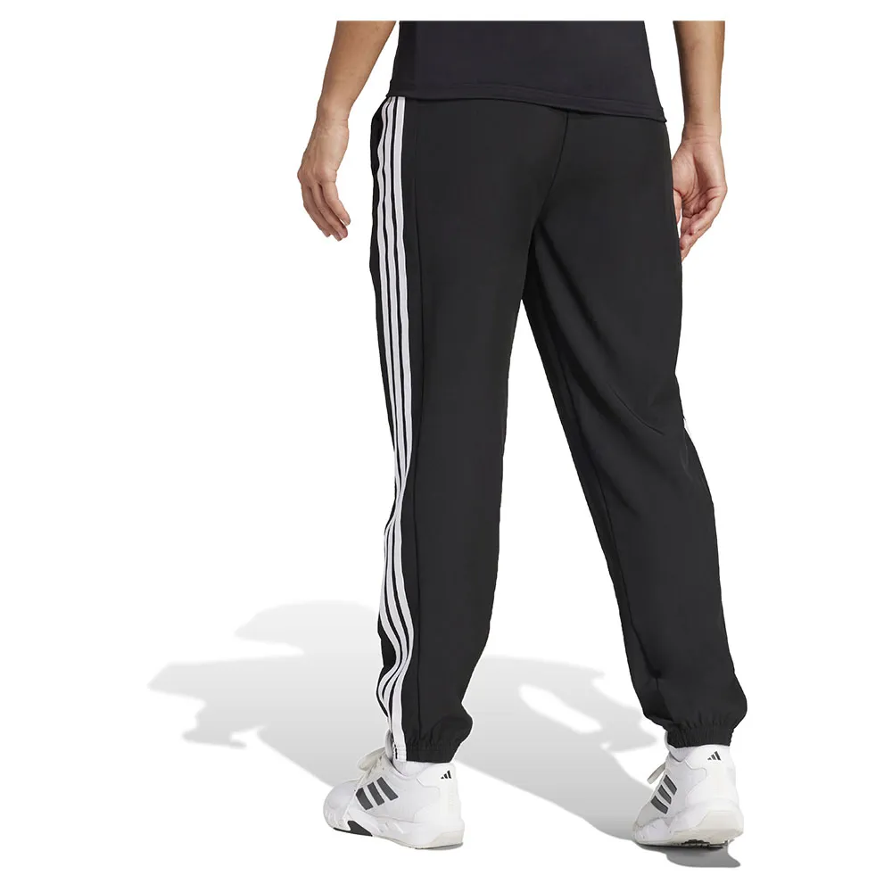 Джоггеры adidas Train Essentials 3 Stripes Woven, черный — фото 2