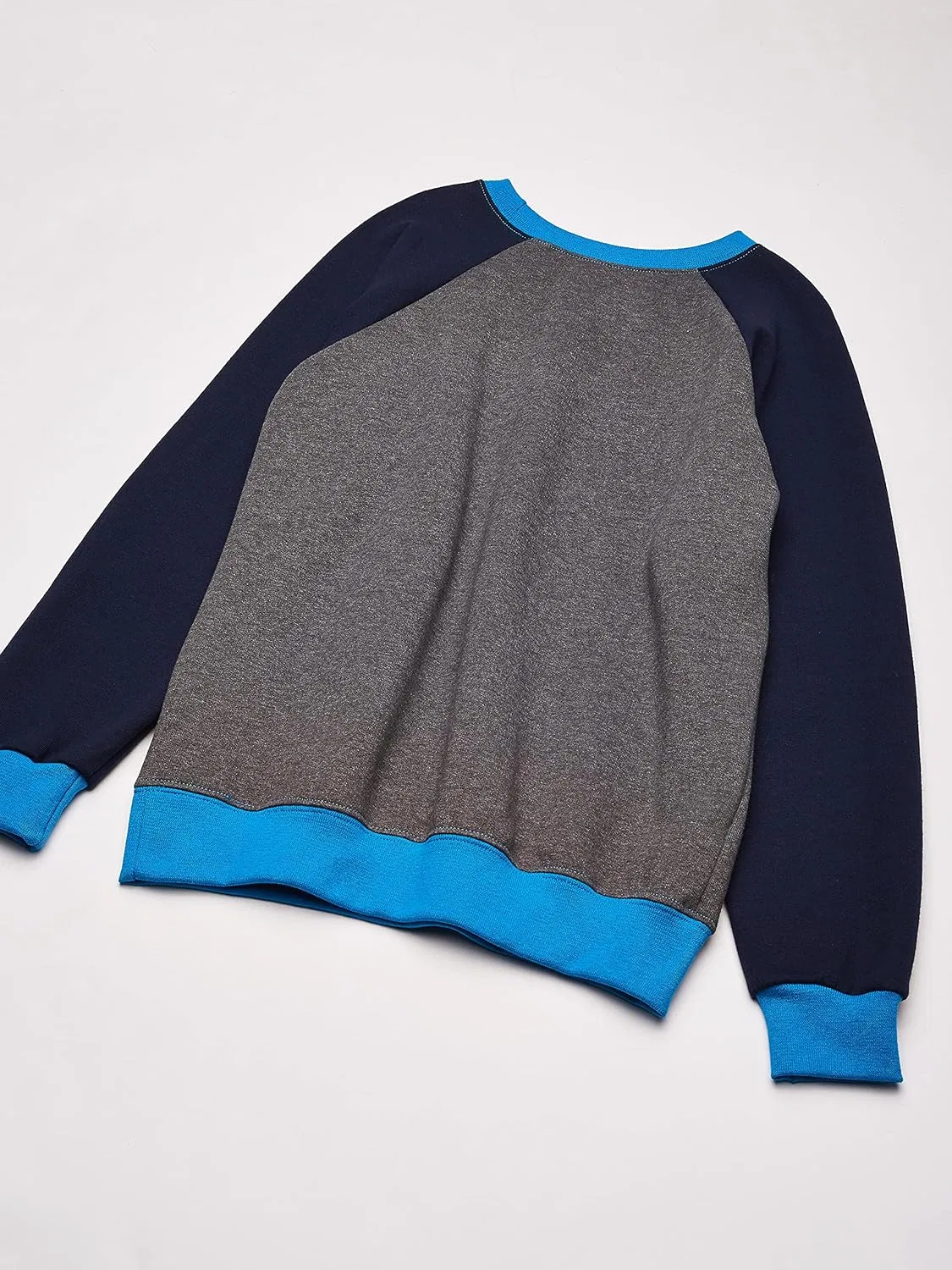 Толстовка Fruit of the Loom для мальчиков, Charcoal Heather/Navy — фото 3