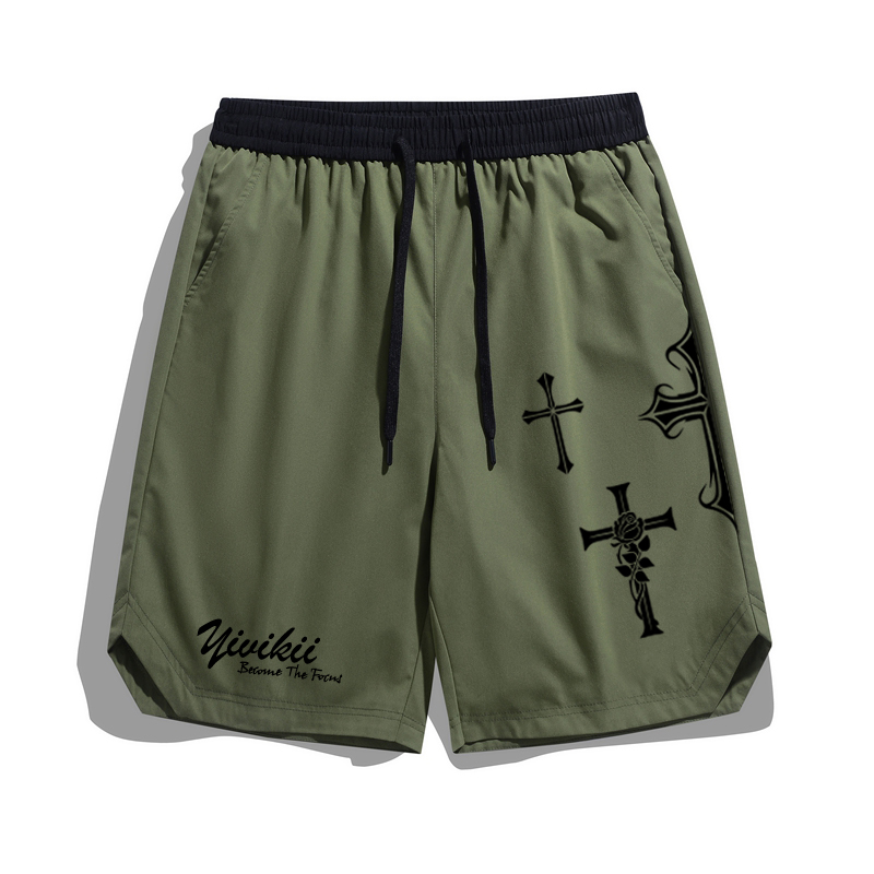 

Повседневные шорты мужские YIVIKII, зеленый