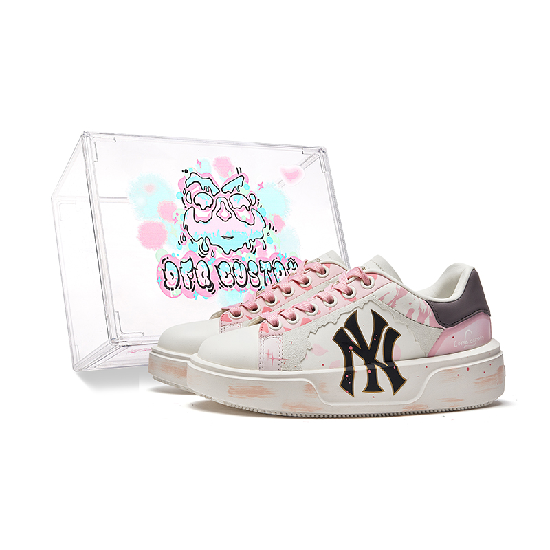 

Кроссовки MLB Chunky Classic Skateboarding Shoes Unisex Low-top Pink/white, розовый