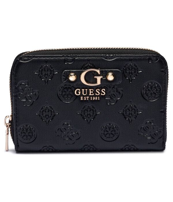

Кошелек женский Guess с тиснением, черный