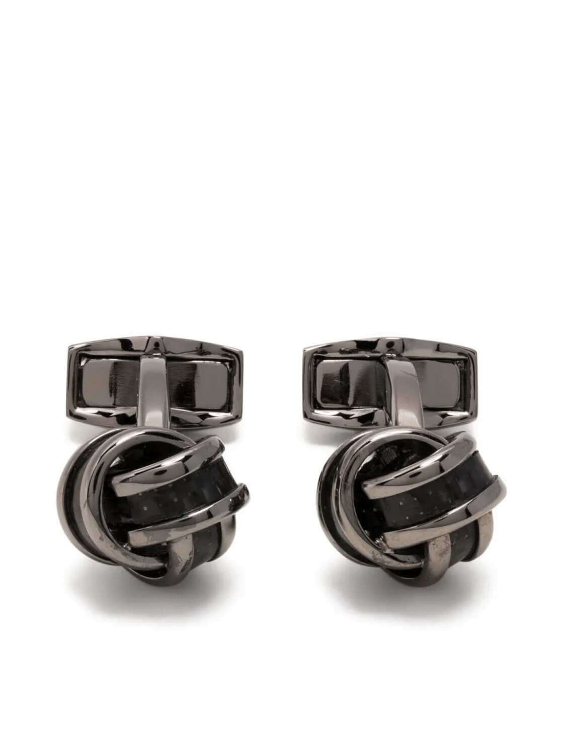 

Tateossian запонки Knot, черный
