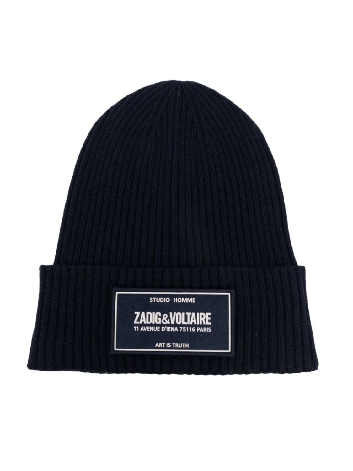 

Zadig & Voltaire Kids шапка бини с вышитым логотипом, синий