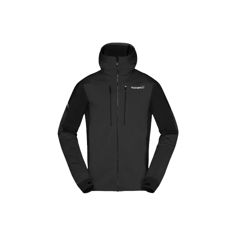 

Куртка мужская Norrona, цвет Cool Black/Classic Green