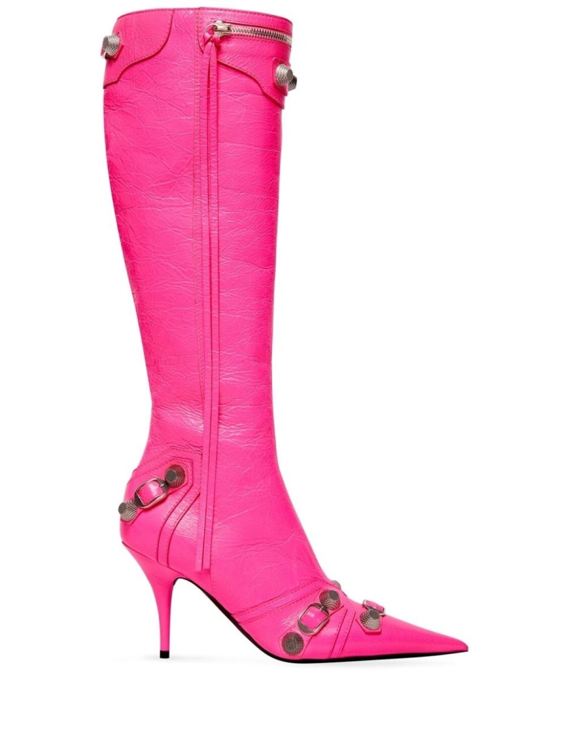 

Balenciaga сапоги Cagole с заостренным носком, розовый
