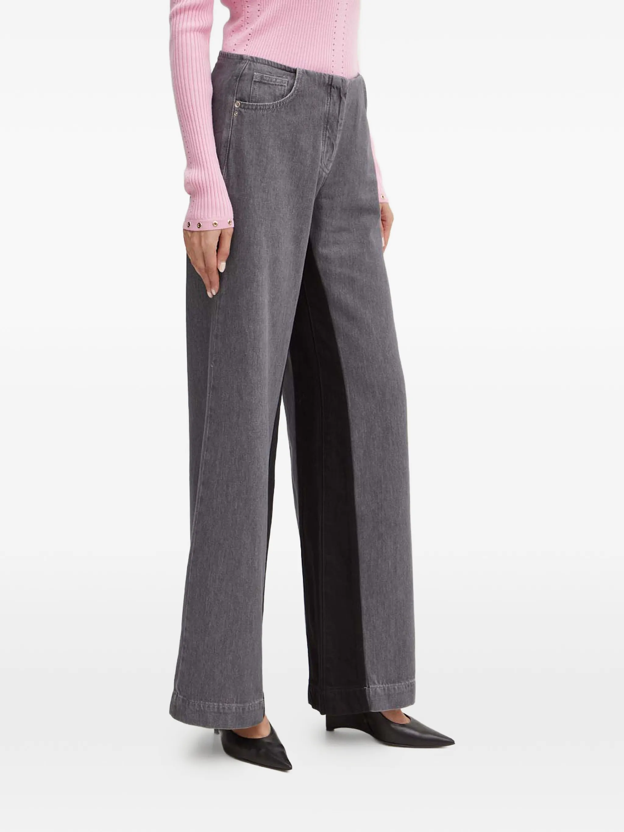 

Джинсы со вставками Patrizia Pepe, серый