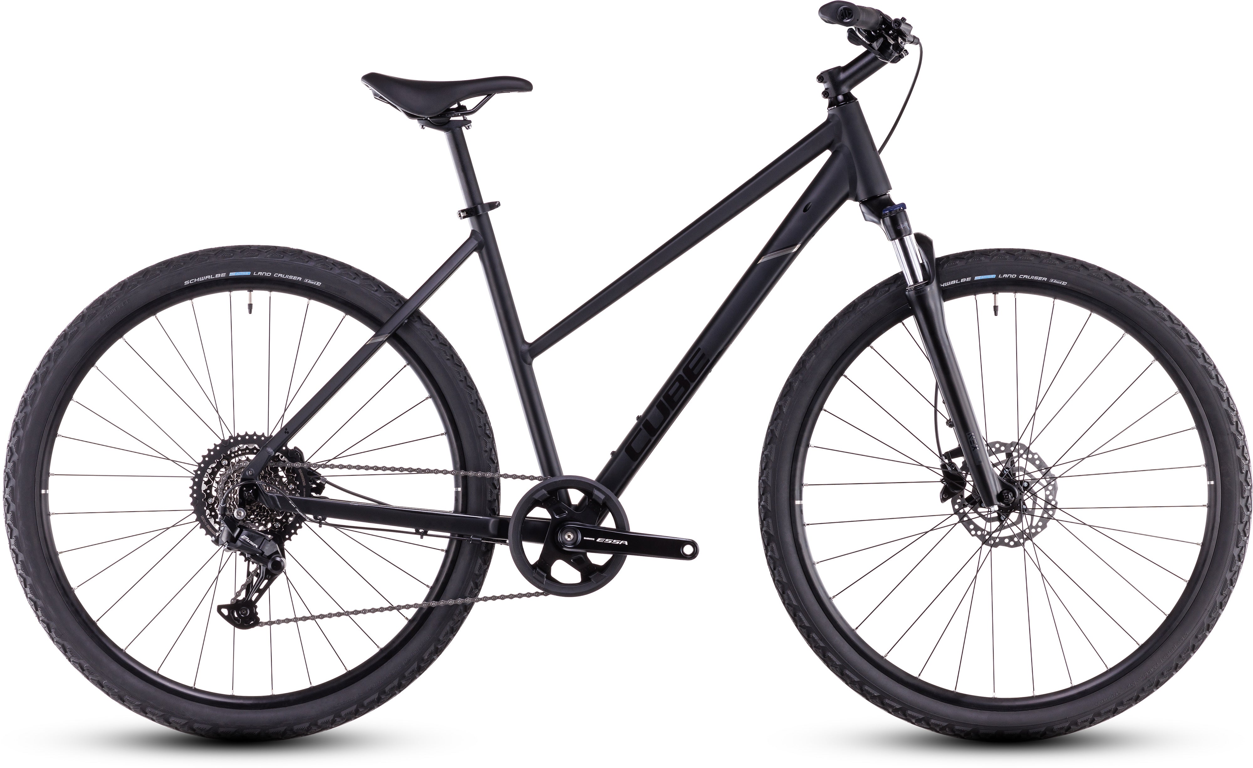

Треккинговый велосипед Cube Nature ONE Trapez black´n´black (2025)