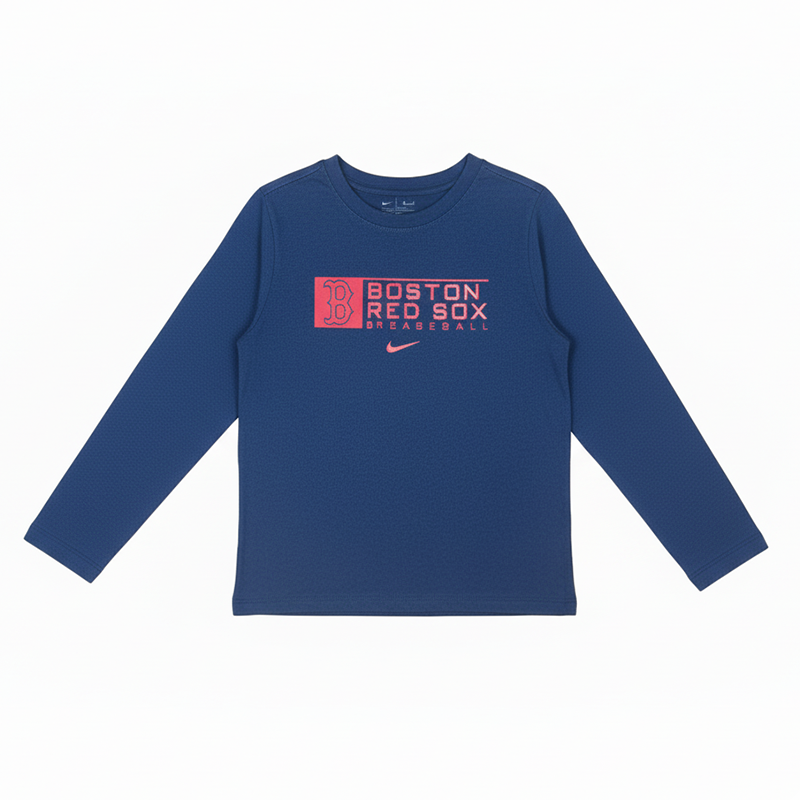 

Nike Толстовка MLB Boston Red Sox, универсальная повседневная спортивная, удобная, мягкая, комфортная для кожи, цвет navy blue, для детей 3-7 лет