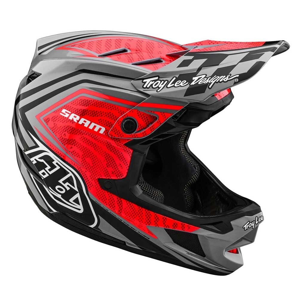 

Велосипедный шлем Troy Lee Designs D4 Composite downhill, красный