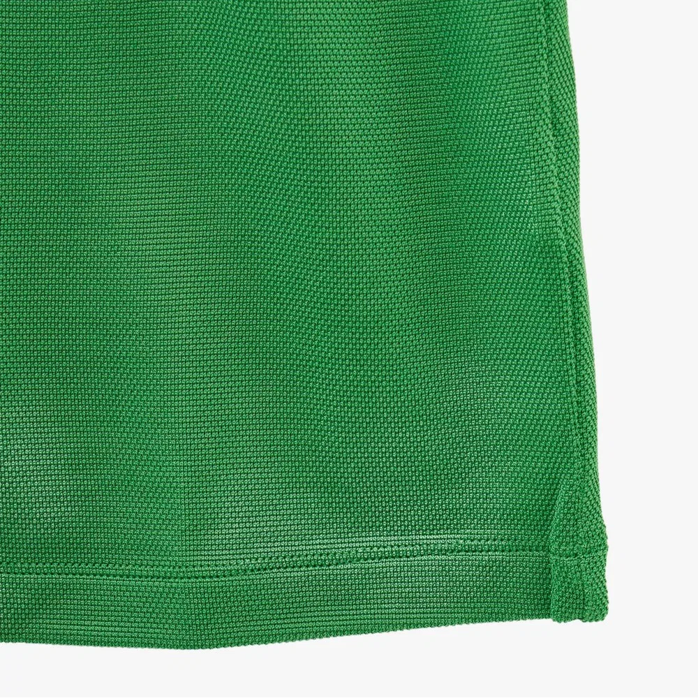 Платье Lacoste Блестящее поло с длинными рукавами, Весенний зеленый — фото 4