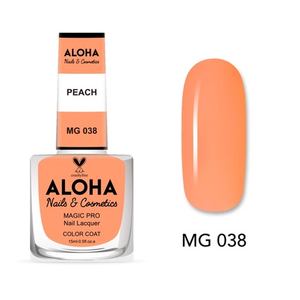 

Лак для ногтей Magic Pro 15 мл - Mg 038 / Персиковый Aloha Nails & Cosmetics