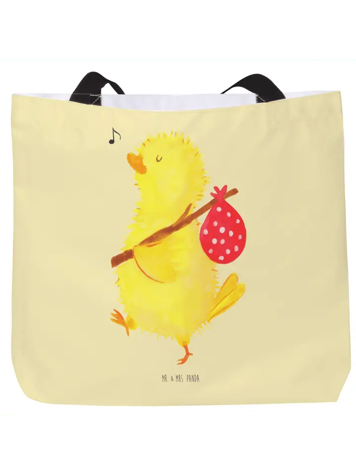 

Наплечная сумка Mr. & Mrs. Panda, желтый пастельный