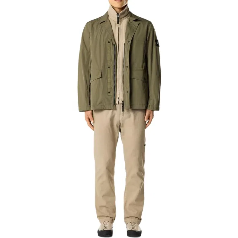 Легкая утилитарная куртка STONE ISLAND, Army Green — фото 3