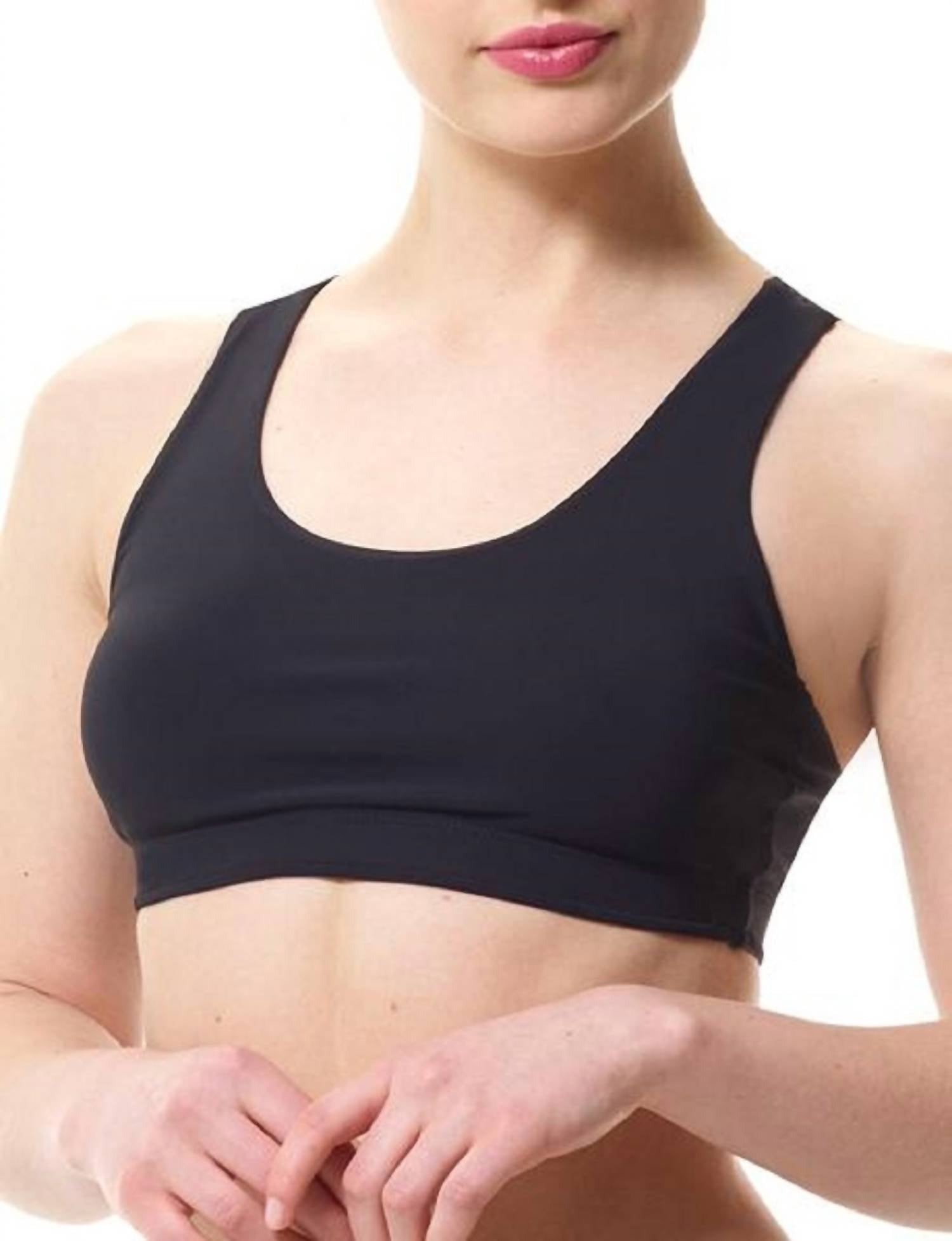 

Женский спортивный бюстгальтер Active Compression черного цвета Commando