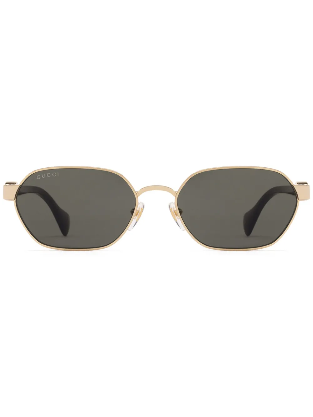 

Солнцезащитные очки Mini Running в овальной оправе Gucci, золотистый