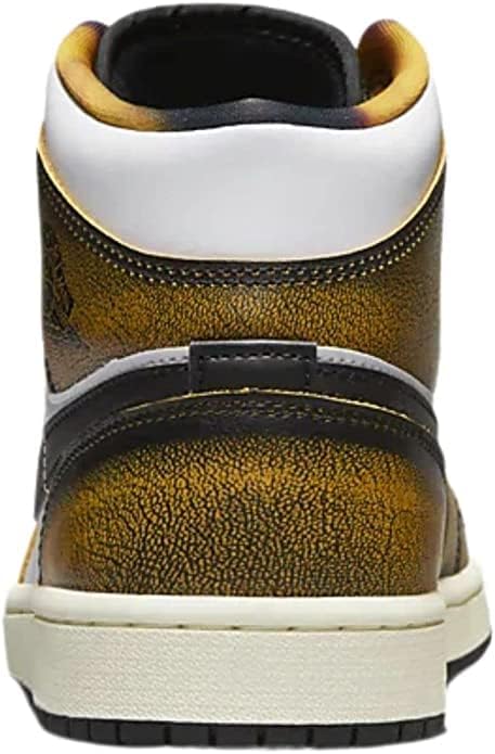 Мужские кроссовки Nike Air Jordan 1 Mid SE, белый/черный — фото 4